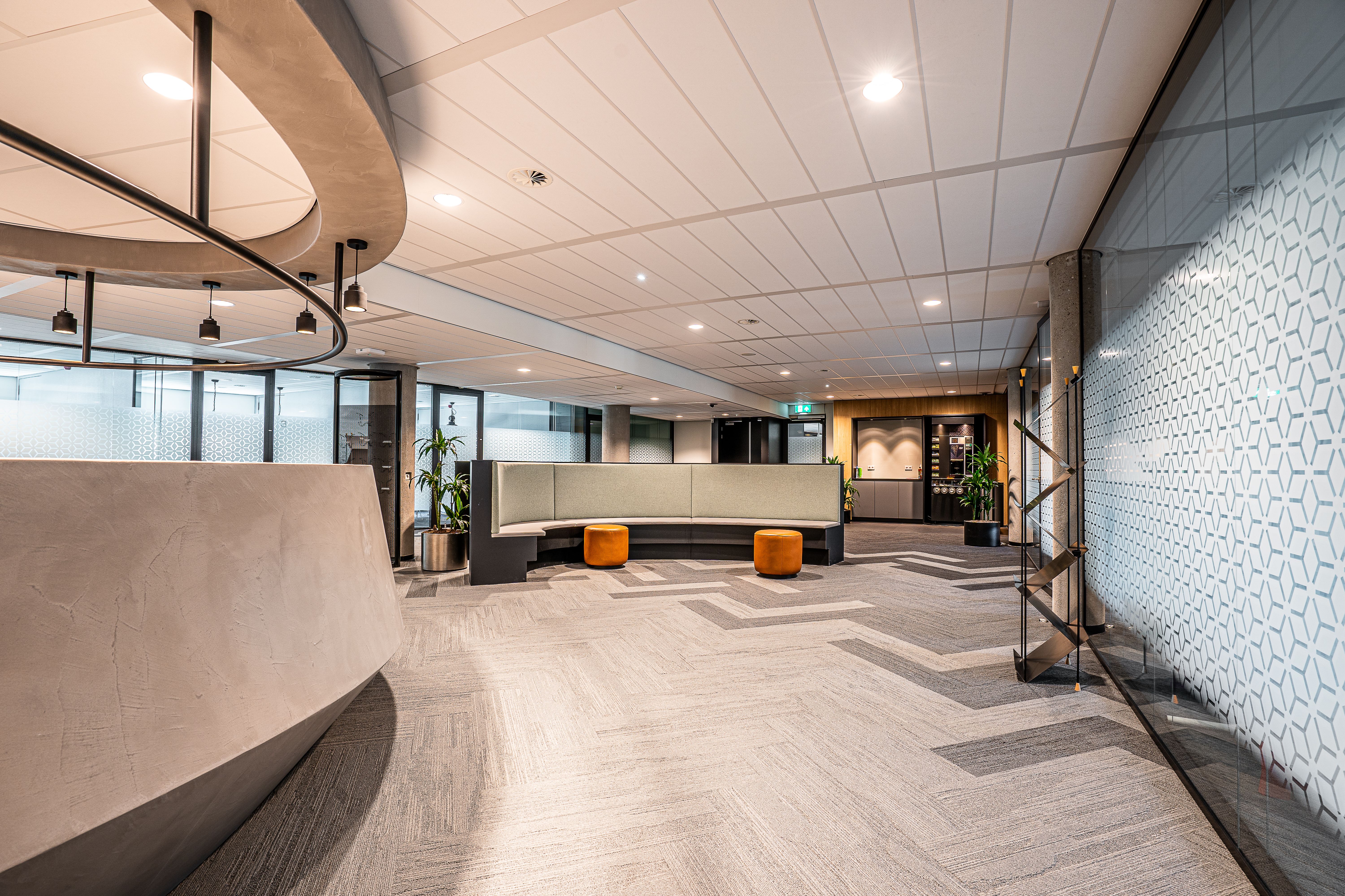 Illustrative modern workplace interior